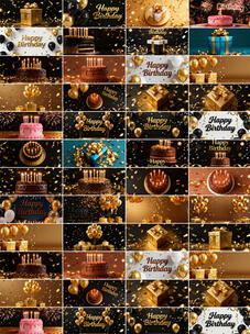 生日派对庆祝生日祝福视频 生日蛋糕高清在线视频素材下载