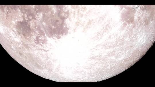 来自4K国际空间站的月球照片
