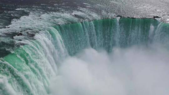 航拍美丽的尼亚加拉瀑布视频素材模板下载