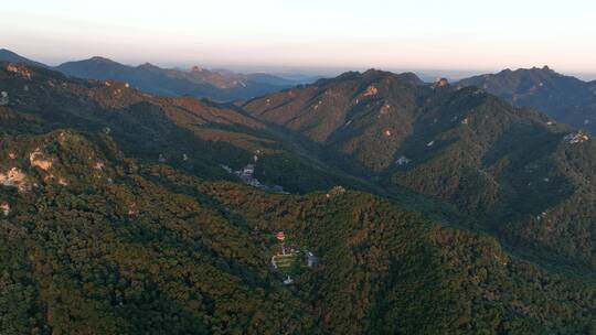 航拍辽宁千山地理风光