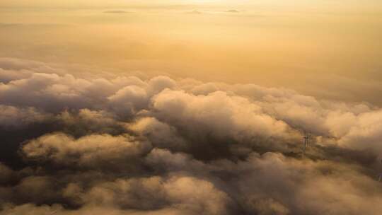 4k无人机航拍穿越云海延时视频素材模板下载