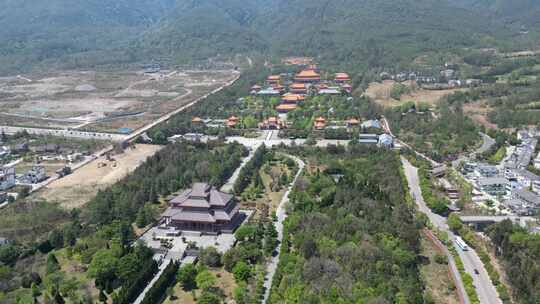 大理崇圣寺三塔景区航拍