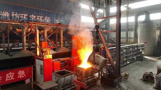 工业铸造炉冶炼金属