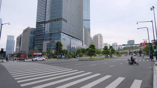 广西南宁五象新区城市街道街景