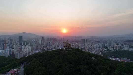 合集福建泉州日落航拍