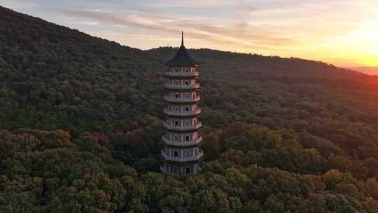 南京 灵谷塔 秋景 南京秋天 秋色 历史建筑