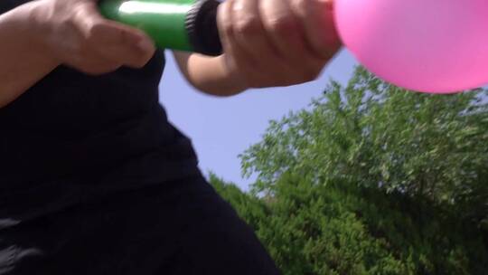【镜头合集】吹气球打气球节日庆祝