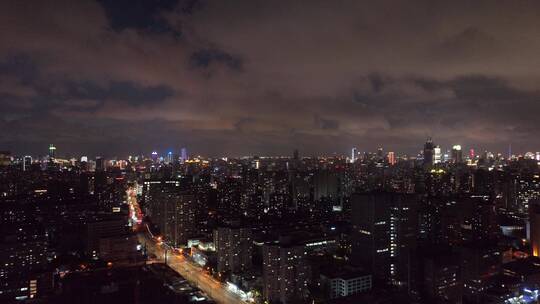 上海浦西夜景空镜视频素材模板下载