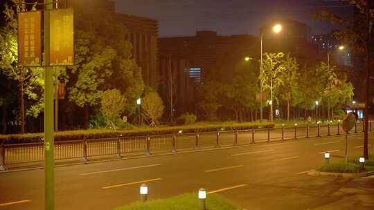 夜景城市隧道车流快速路道路行驶交通