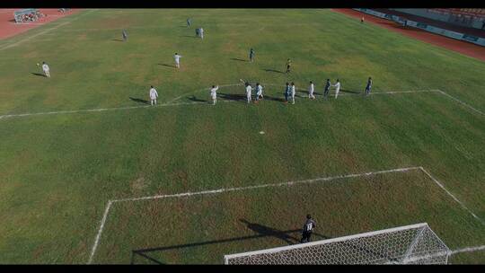 足球赛场视频云南德宏芒市足球场比赛视频素材模板下载