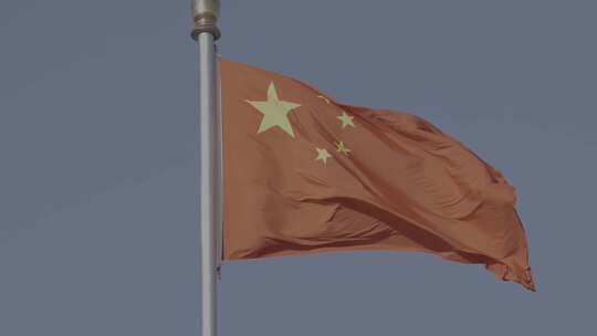 北京天安门广场的五星红旗（LOG原始素材）