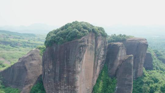 航拍广东韶关丹霞山4k视频