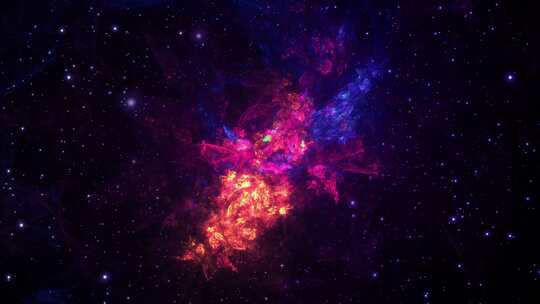 4k太空星云银河粒子