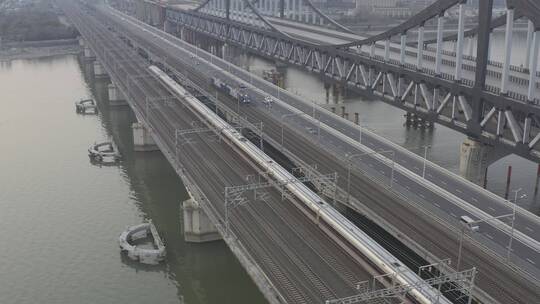 杭州彭埠大桥航拍视频素材模板下载