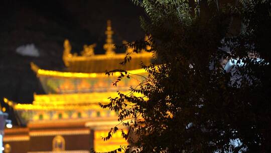 日喀则扎什伦布寺夜景
