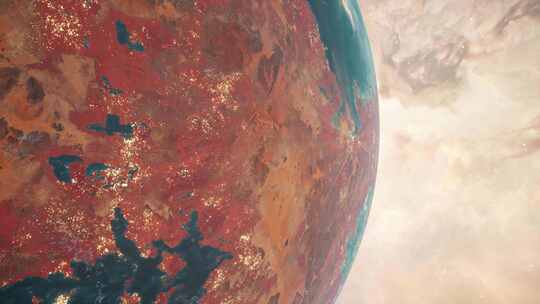 宇宙星空陨石太阳系漫游星球行星 (7)视频素材模板下载