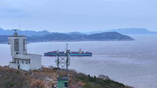 舟山虾峙门航道 六横岛雷达站