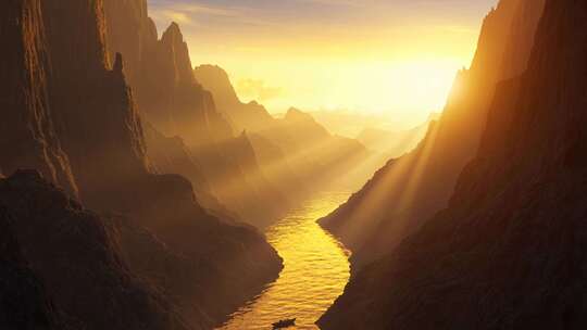 祖国大好河山长江黄河航拍三峡长城风景