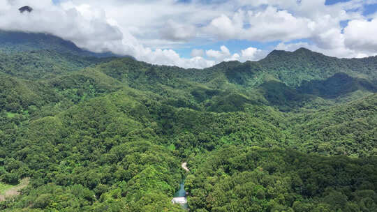 航拍海南五指山景区