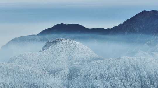 江西九江庐山风景区冬季雪景风光