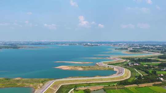 荆门漳河十里画廊航拍