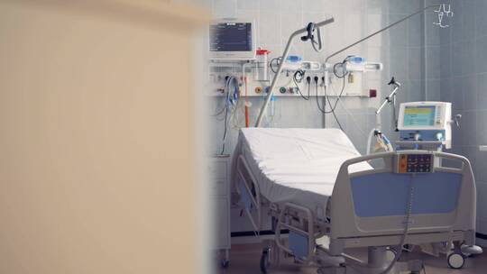 医院的设备和病床视频素材模板下载