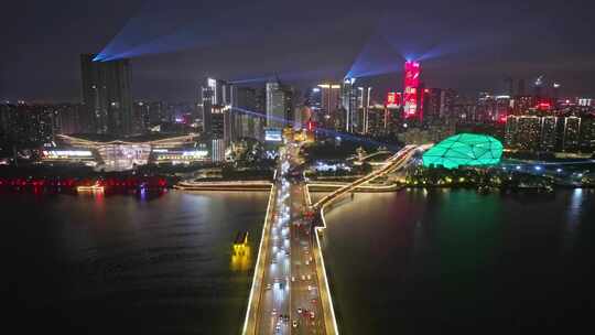 沈阳浑河大桥夜景