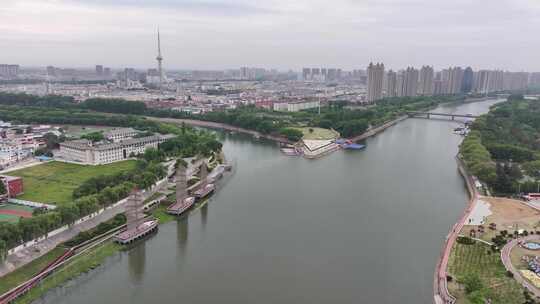 漯河沙澧河风景区视频素材模板下载