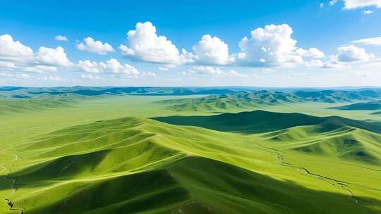 草原上升起不落的太阳4K