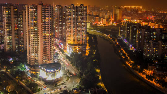 常州 运河小区 夜景