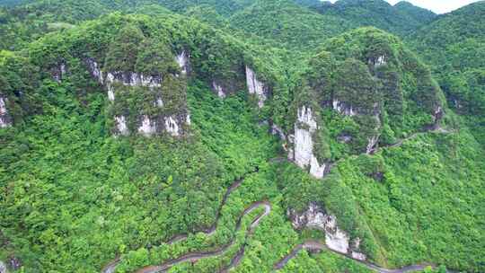 4K贵州深山大山自然风光山峰航拍视频