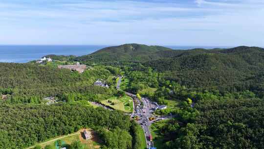 沿山公路 山路跟车航拍 景观道路