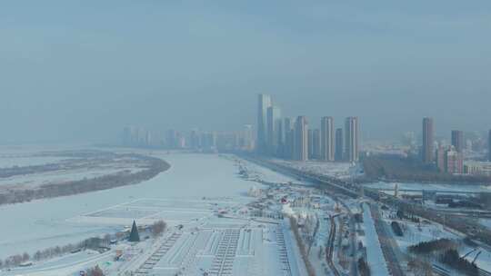 黑龙江哈尔滨雪人码头