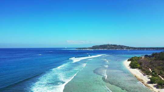 海水海滩视频素材模板下载