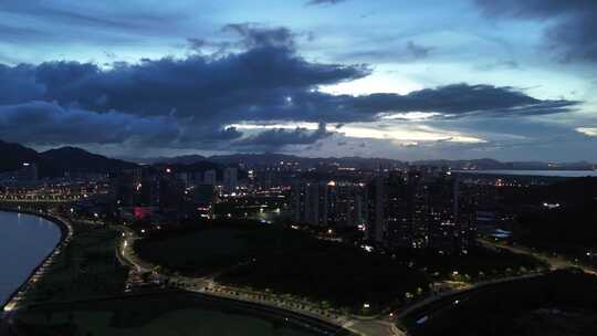 珠海唐家湾城市夜景