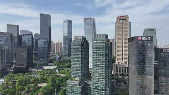 重庆江北嘴中央商务区江北城航拍