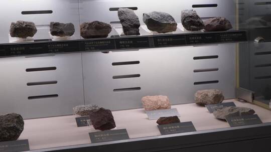 各种玉石矿石石材石料陈列展览