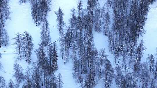 航拍新疆雪山风光