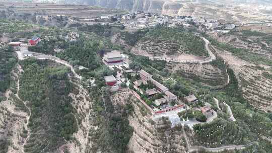 甘肃定西西岩山慧源寺航拍