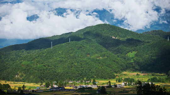 【延时】高山云雾 金黄稻田 秋色乡村