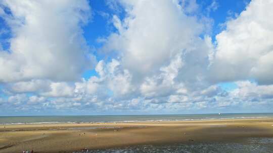 天空蓝天白云自然风景大海海浪海洋波浪