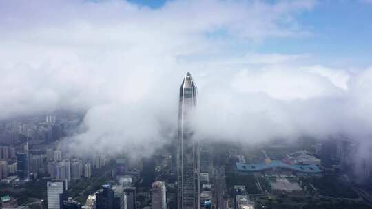 深圳平流雾航拍高清4k