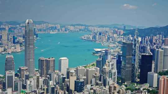 【正版素材】香港大景全景大气俯拍