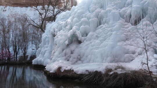 沕沕水 沕沕水景区 沕沕水冰瀑  冰川