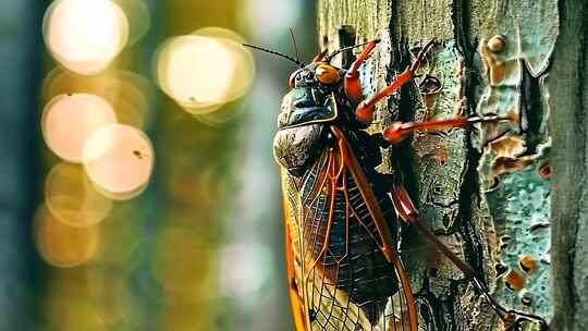 蝉叫 蝉 秋天的蝉 蝉鸣 知了 空镜素材