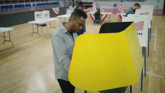 美国选举投票现场【4K】视频素材模板下载
