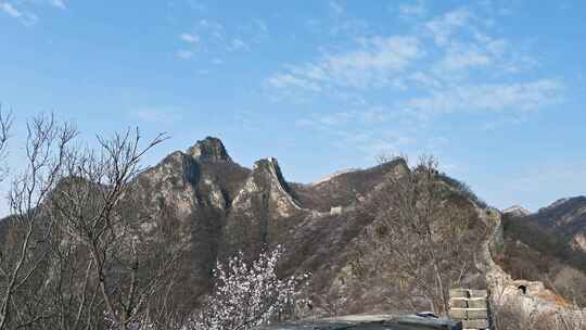 北京明长城遗址历史遗迹残破城墙
