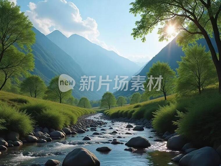 一张有山有水有树的图片4