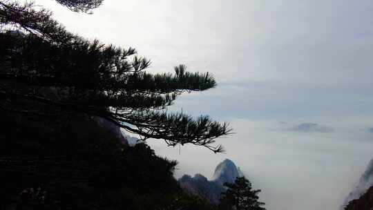 黄山壮观云海延时风景视频素材