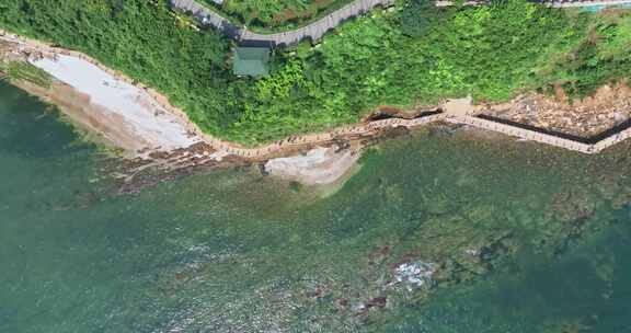 烟台城月亮湾炮台航拍